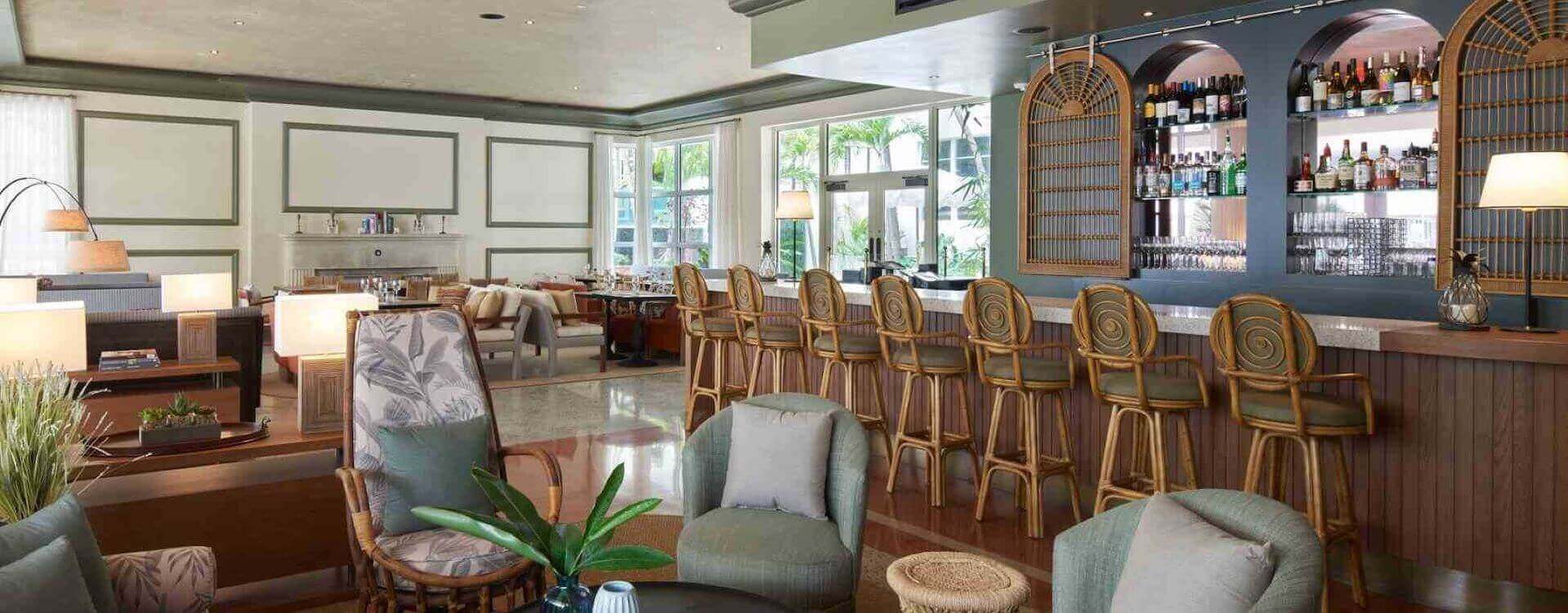 Cafeteria en Balfour Hotel, Miami beach