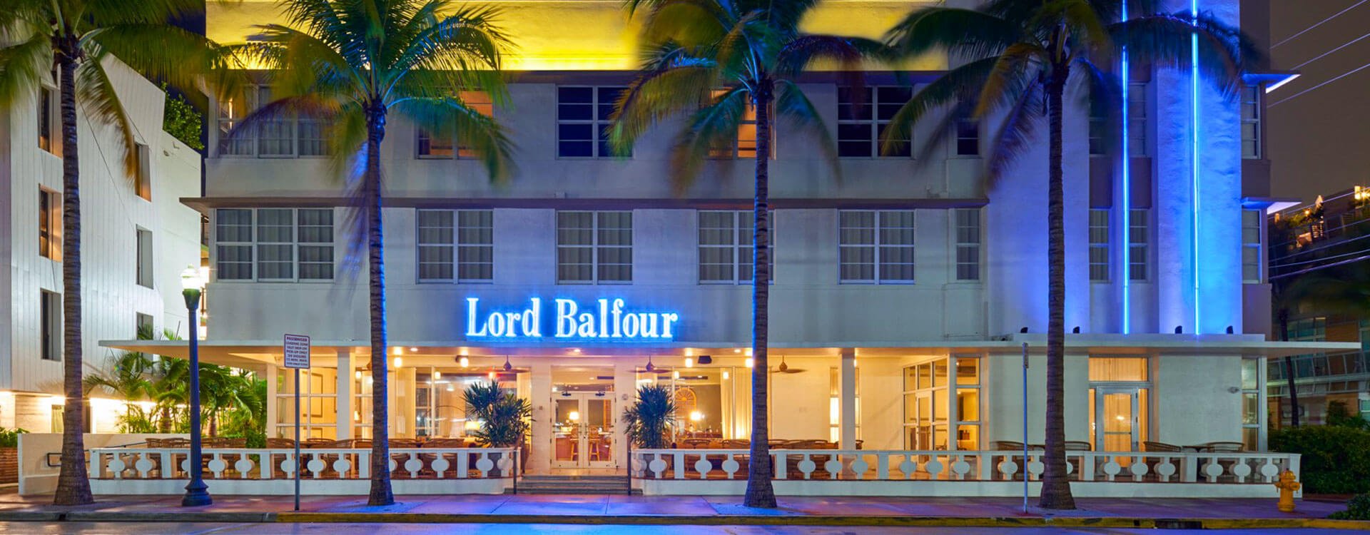 Cafeteria en Balfour Hotel, Miami beach